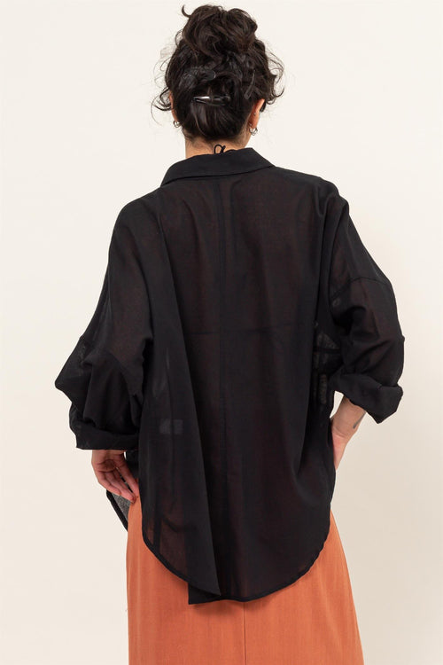 HYFVE Button Up Drop Shoulder Shirt