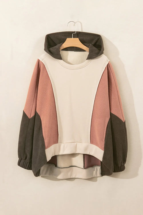 Color Block Long Sleeve Hoodie