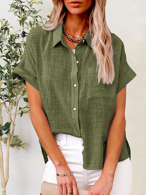 Button Up Short Sleeve Shirt