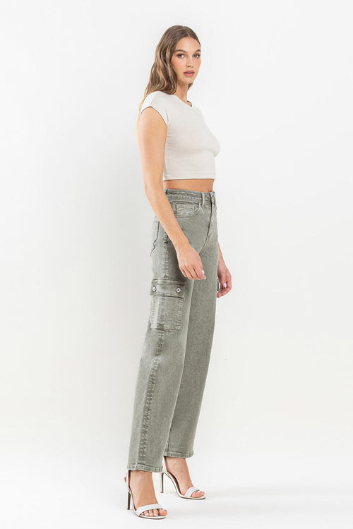 Vervet by Flying Monkey 90's Super High Rise Cargo Jeans