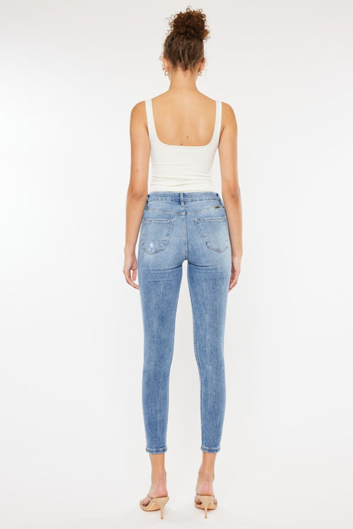 Kancan High Waist Cat's Whiskers Skinny Jeans