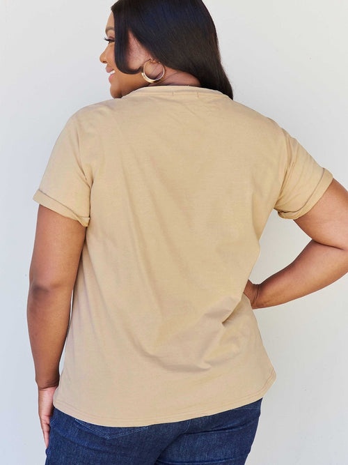 Full Size Round Neck Short Sleeve T-Shirt