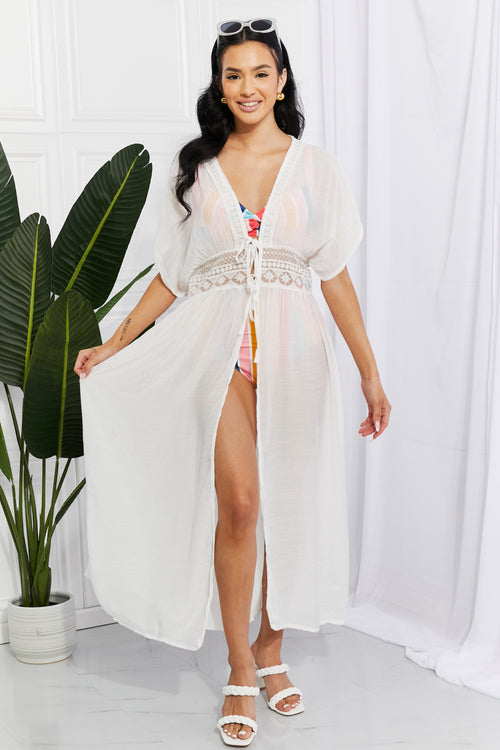 Marina West Swim Sun Goddess Tied Maxi Cover-Up