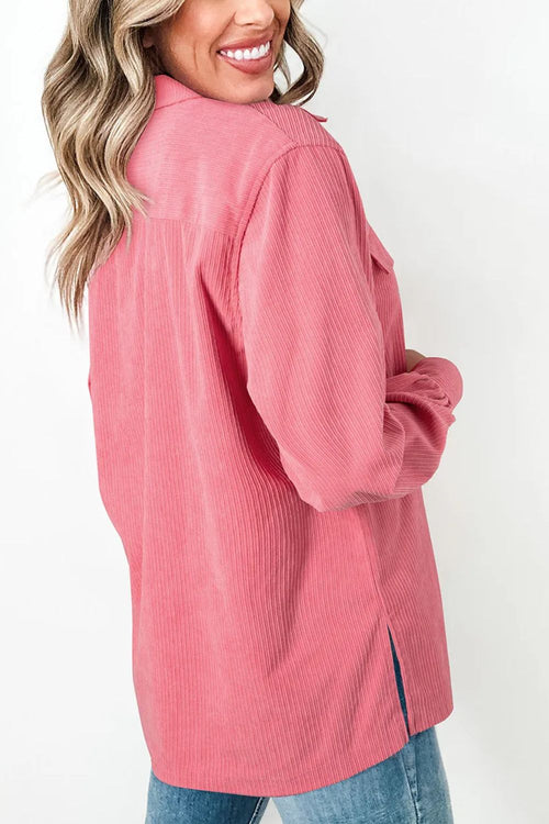 Collared Neck Long Sleeve Shirt