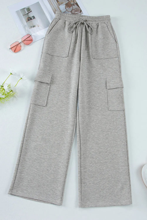 Drawstring Active Pants with Pockets