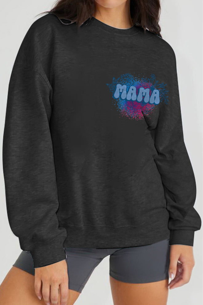 Simply Love Full Size MAMA Graphic Sweatshirt