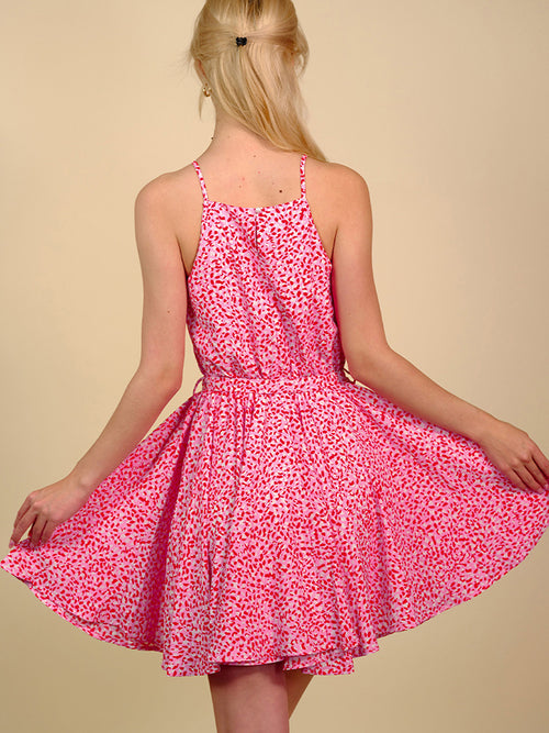 Printed Sleeveless Mini Dress