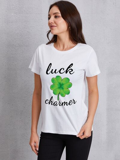LUCK CHARMER Round Neck T-Shirt