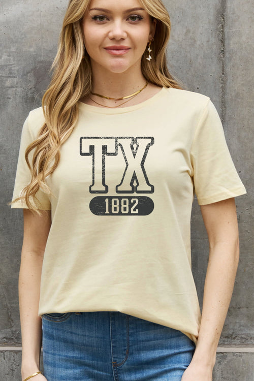 Simply Love Full Size TX 1882 Graphic Cotton Tee
