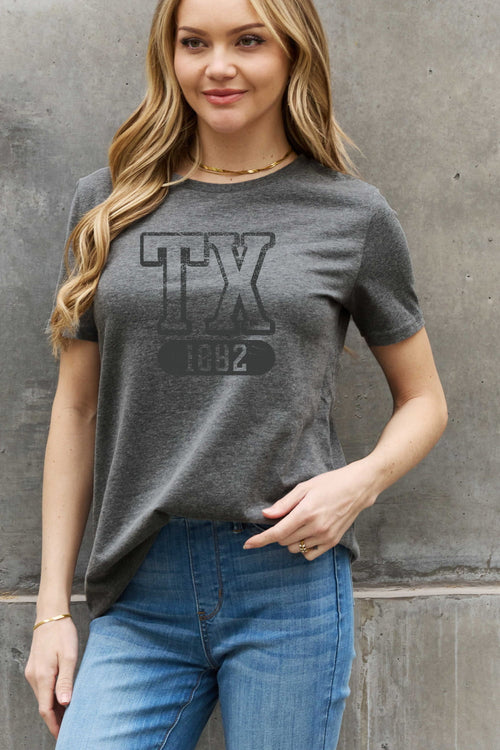 Simply Love Full Size TX 1882 Graphic Cotton Tee